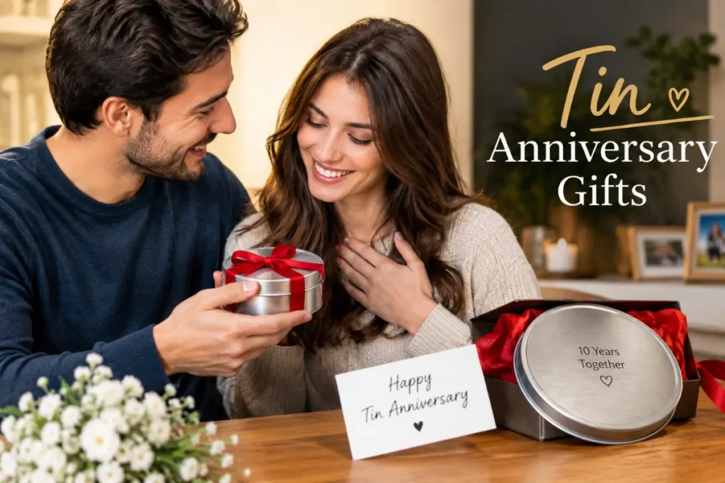 tin anniversary gifts